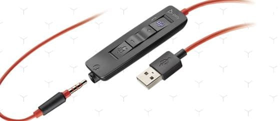 ON-EAR WIRED HEADPHONES WITH MICROPHONE JACK 3,5 MM / USB BLACK Manufacturer code 213938-01