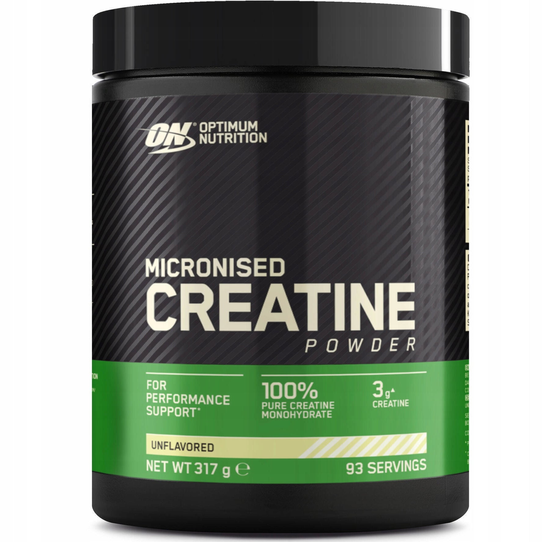 ON OPTIMUM CREATINE 317g Creatine Monohydrate STRENGTH PURE MASS DOES NOT FLOOD Manufacturer code 1000006061