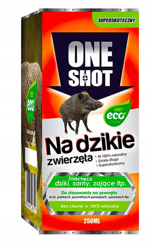 ONE SHOT NATURAL DEER REPELLENT WILD HARES WILD ANIMALS 250ML Brand OneShot