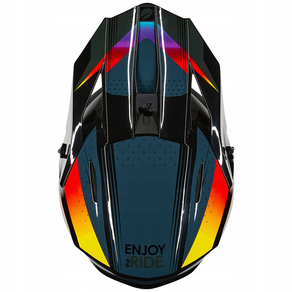 ONEAL CHILDREN'S HELMET 1SRS RC BLACK MULTI COLOR NEON SIZE M Manufacturer's catalog number 0634-353