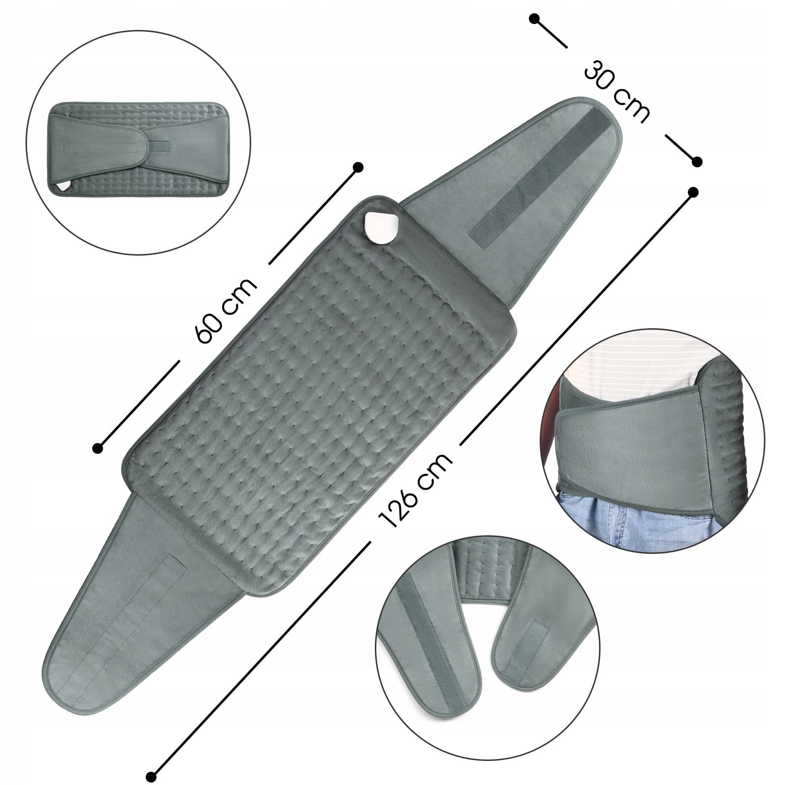 ONEAMG Electric Pillow 126x30cm 6 Temperature Fast Heating DESCRIPTION! Packaging status original