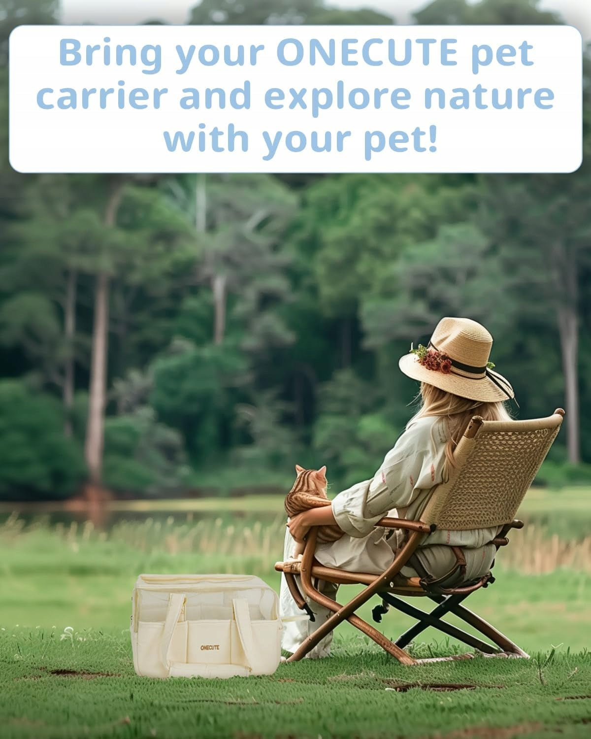 ONECUTE Summer Breathable Bag Soft Cat Dog Carrier FOLDING Product height 33 cm