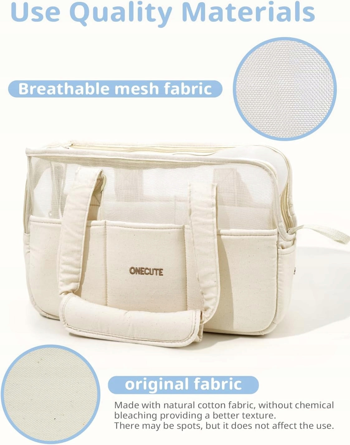 ONECUTE Summer Breathable Bag Soft Cat Dog Carrier FOLDING Size S
