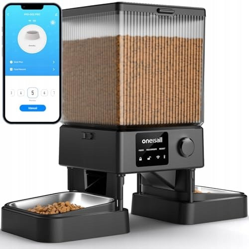 ONEISALL AUTOMATIC CAT FEEDER 5 L WITH CONTROL VIA Packaging status original