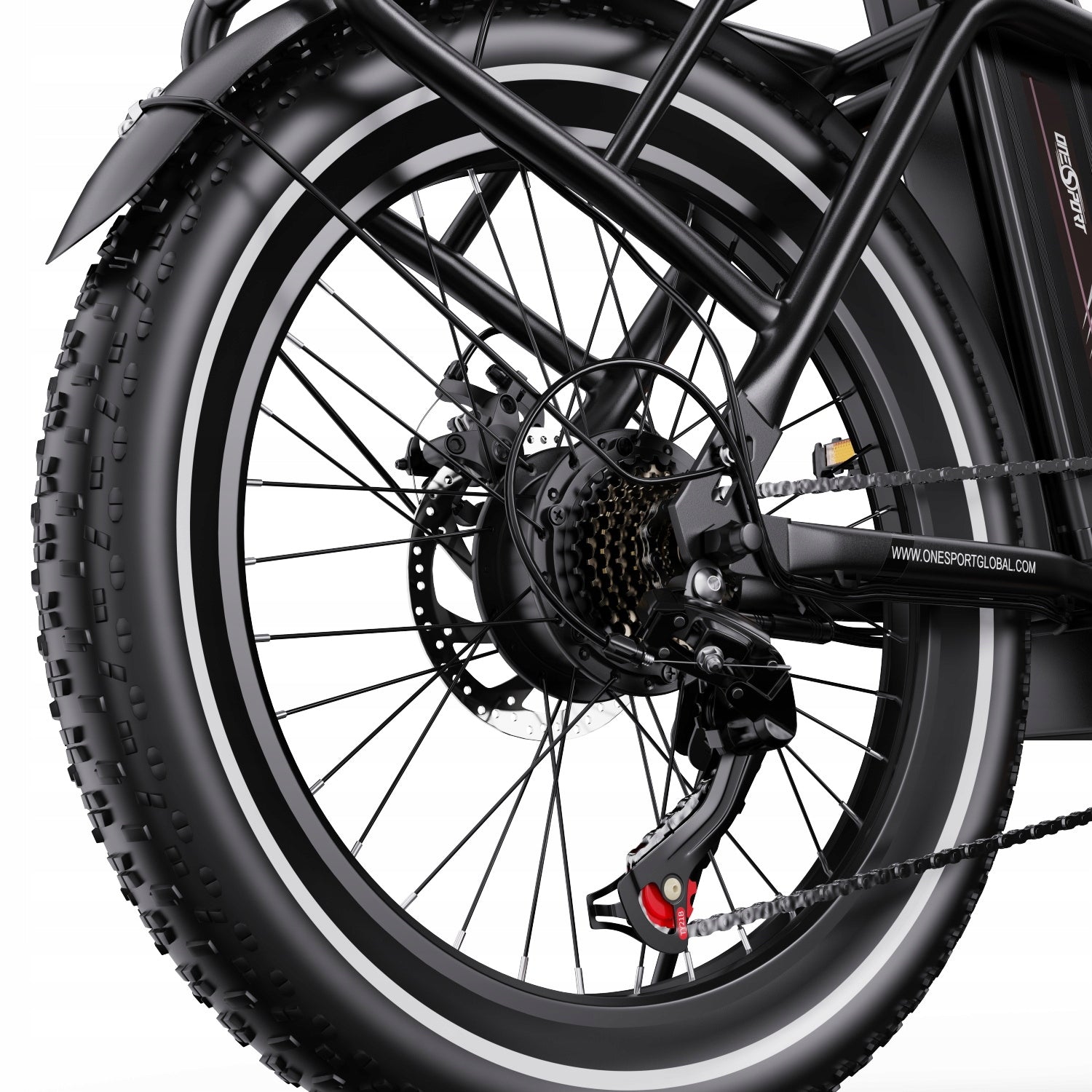 ONESPORT OT16-2 Folding Electric Bike 250W 48V 17AH 25KM/H 120KM With APP Wheel size (") 20