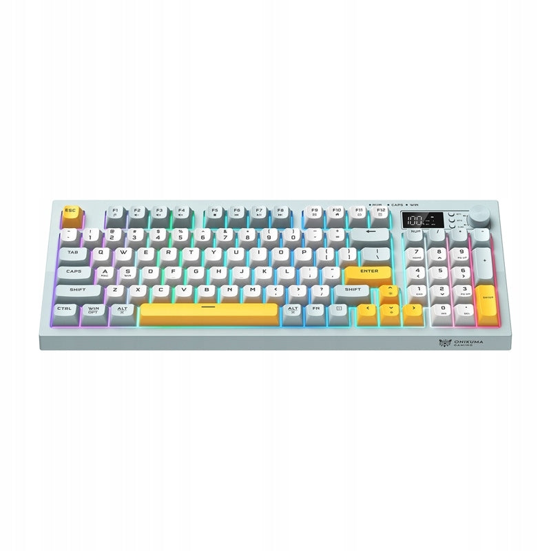 ONIKUMA G80 Gaming Keyboard Wireless OLED Screen RGB Backlight Packaging status original