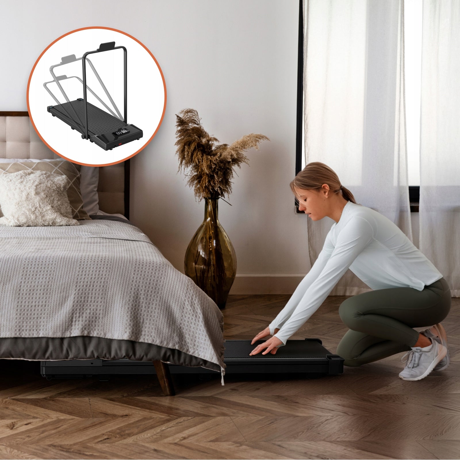 ONMAX Flex home treadmill, foldable, PL application, 0-10km/h, walking pad Model other
