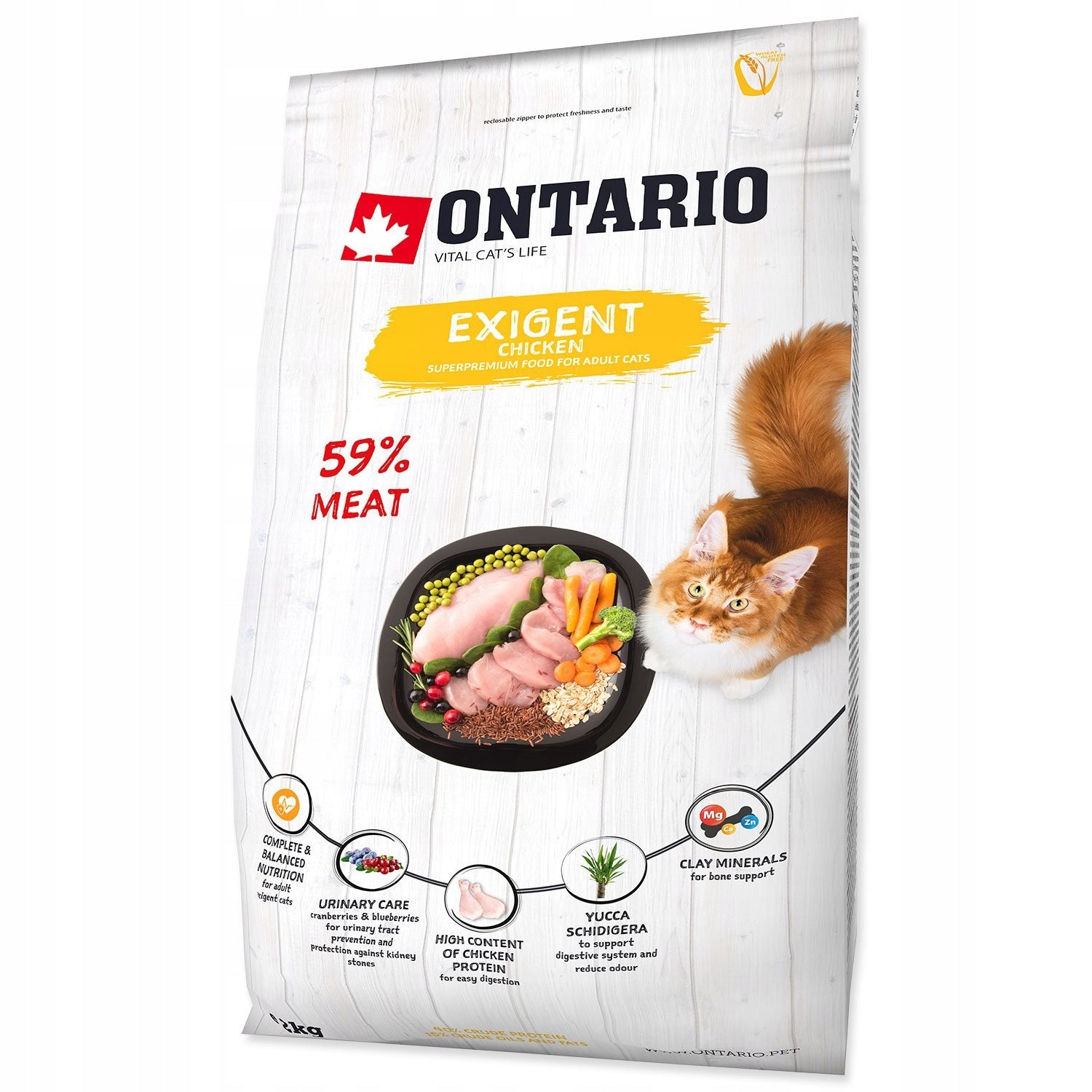 ONTARIO Cat Exigent 2kg food for particularly picky cats Manufacturer code 213-10535