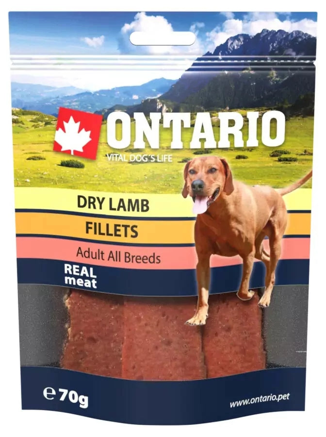 ONTARIO DRIED LAMB FILLETS FOR DOG 70G