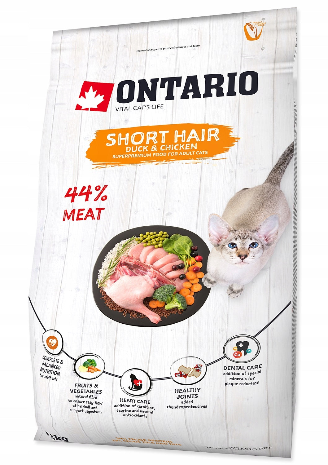 ONTARIO SHORT HAIR DRY CAT FOOD SHORT