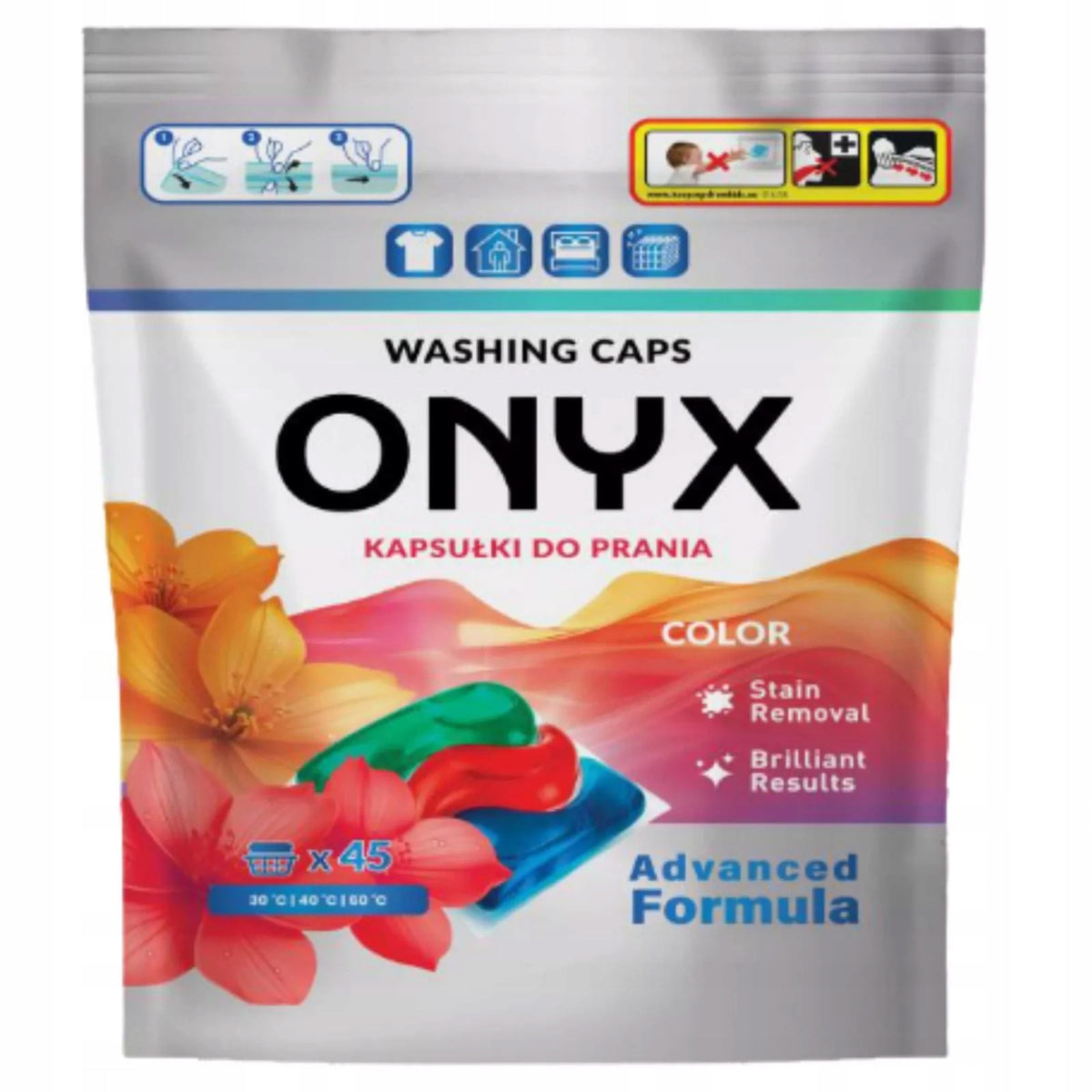 ONYX capsules for washing colored clothes COLOR 45pcs