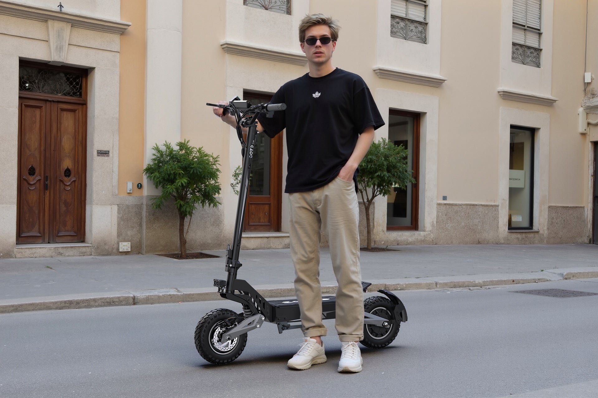 OOTD T10 Folding Electric Vehicle 900W 50KM/H 48V 13.5AH 45KM +5 Gift Brand OOTD