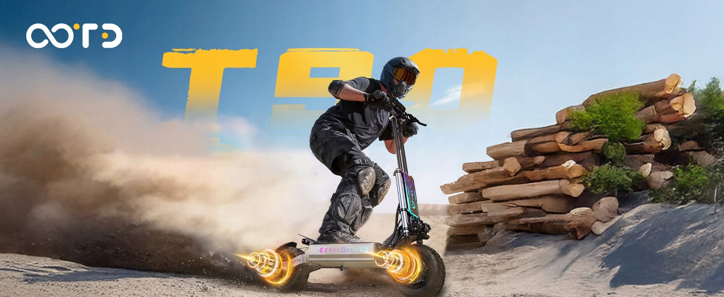 OOTD T90 Electric Scooter 13" 6000W Power Peak 60V31.2AH Range 100HP PL Weight 29 kg