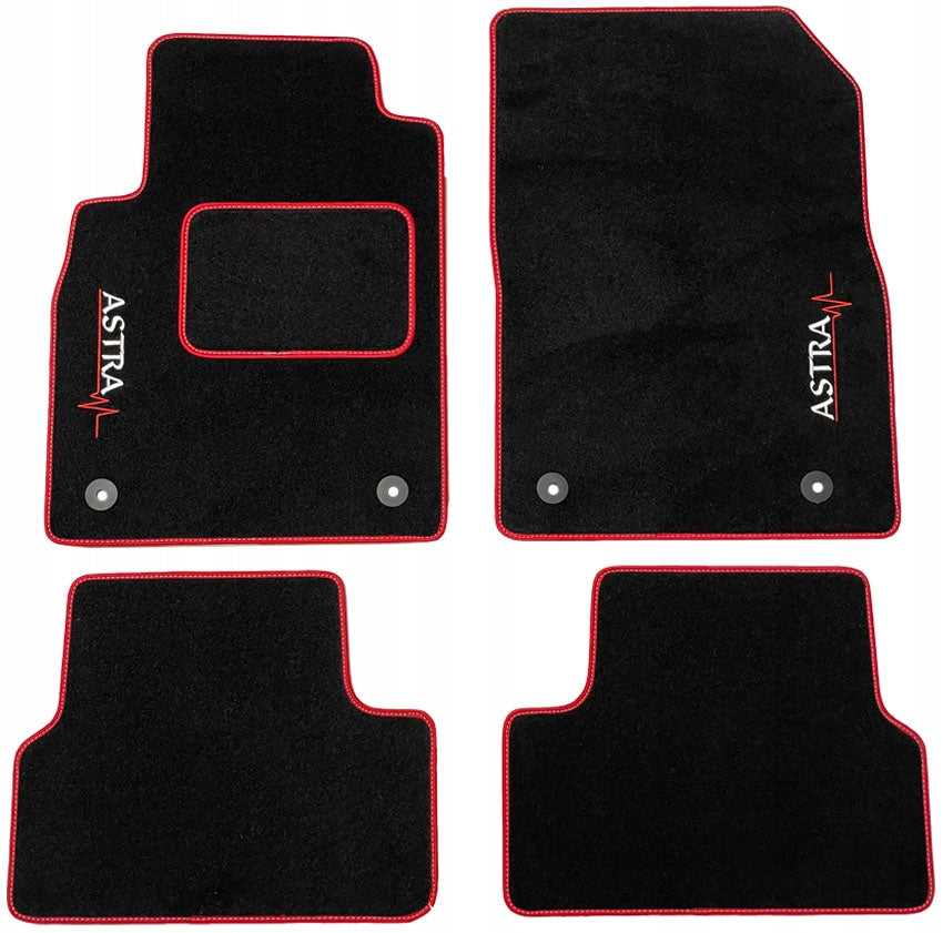 OPEL ASTRA F G H J K 1991-2025 VELOUR FLOOR MATS 7mm EAN (GTIN) 5904054515297
