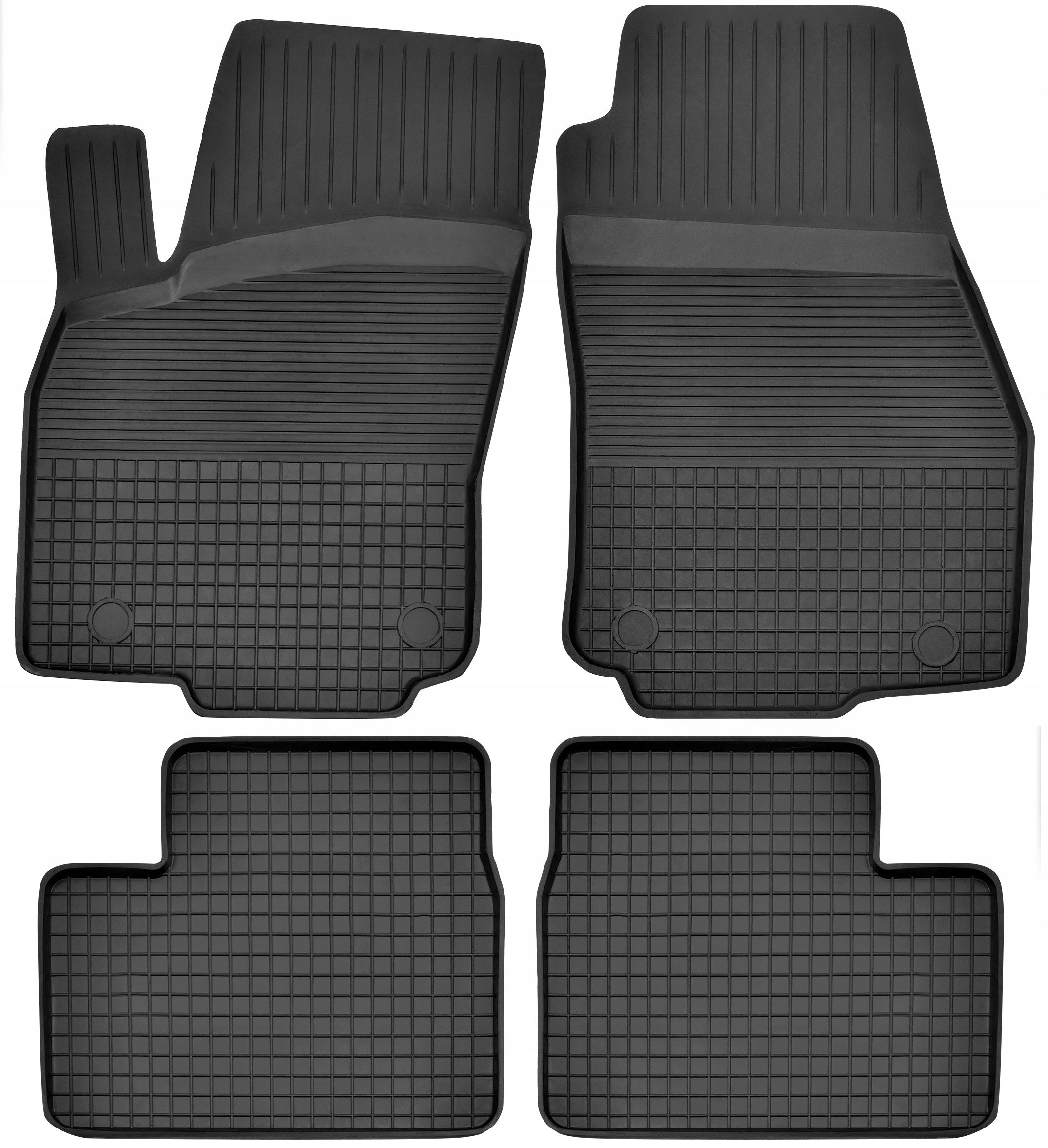 OPEL ASTRA H III (2004-2014) RUBBER TRAY RUGS BLACK SET Manufacturer AUTOBOX