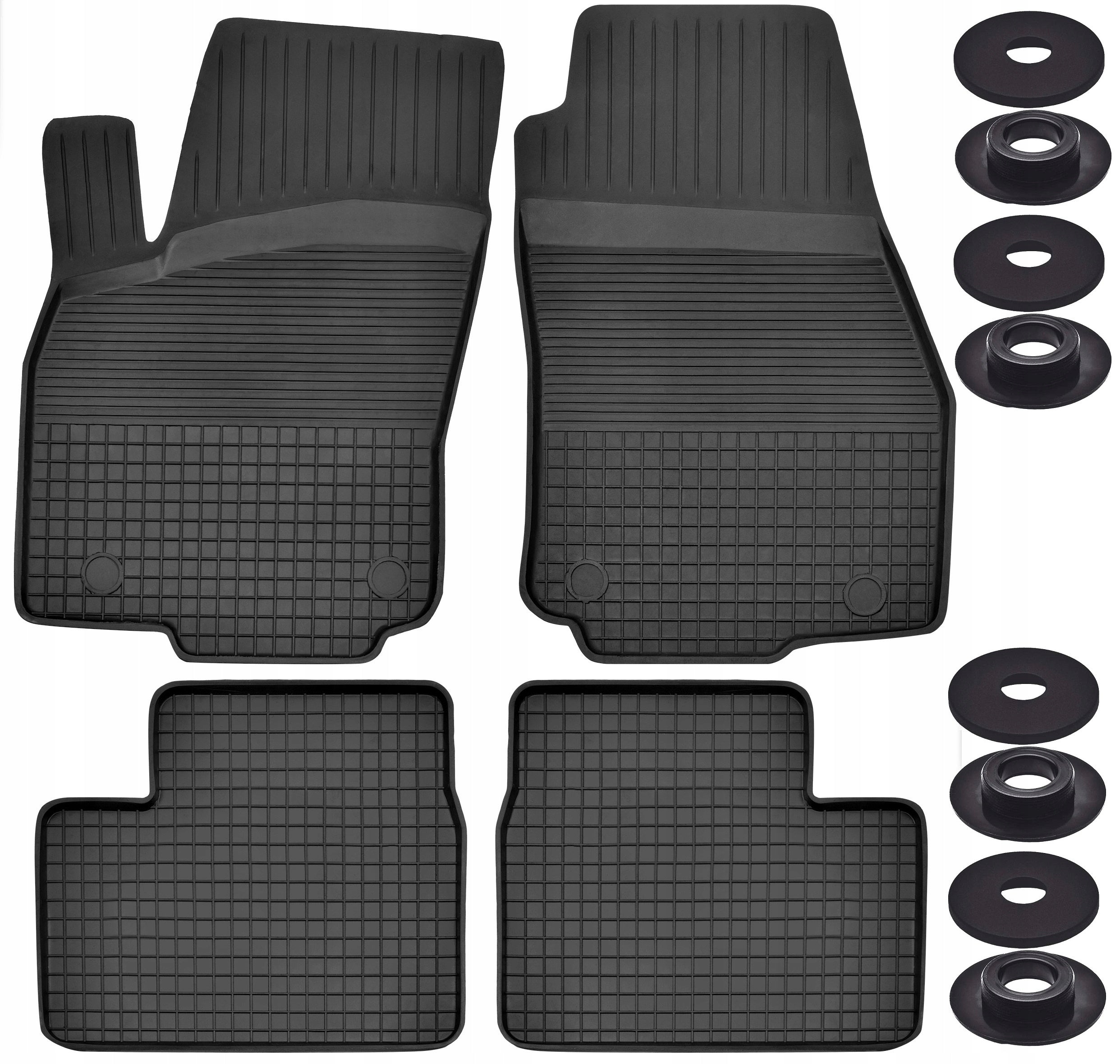 OPEL ASTRA H III (2004-2014) RUBBER TRAY RUGS BLACK SET