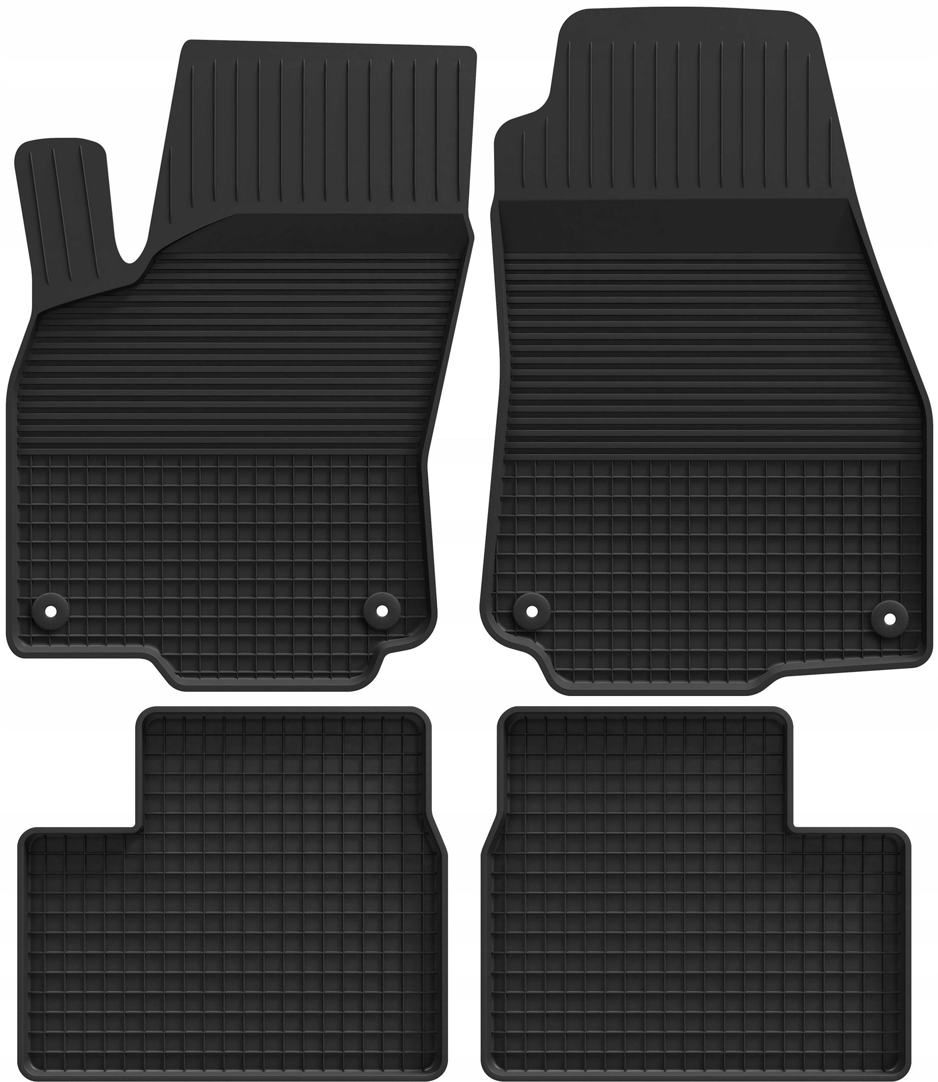 OPEL ASTRA II 2 G III 3 H (2004-2014) RUBBER MATS TROUGH 2cm + STOPWATCHES