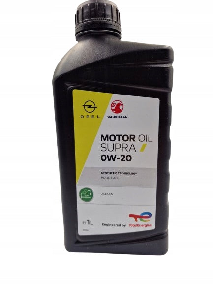 OPEL OIL 0W-20 SUPRA DOG B71 2010 1L Manufacturer code 1689793980