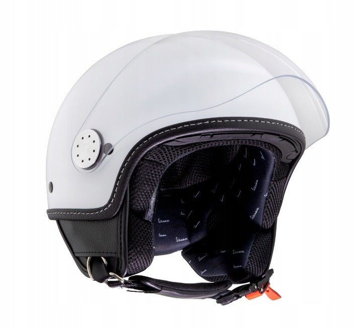 OPEN FACE MOTORCYCLE HELMET | VITO LORETO WHITE GLOSS SCOOTER CHOPPER XS 53-54