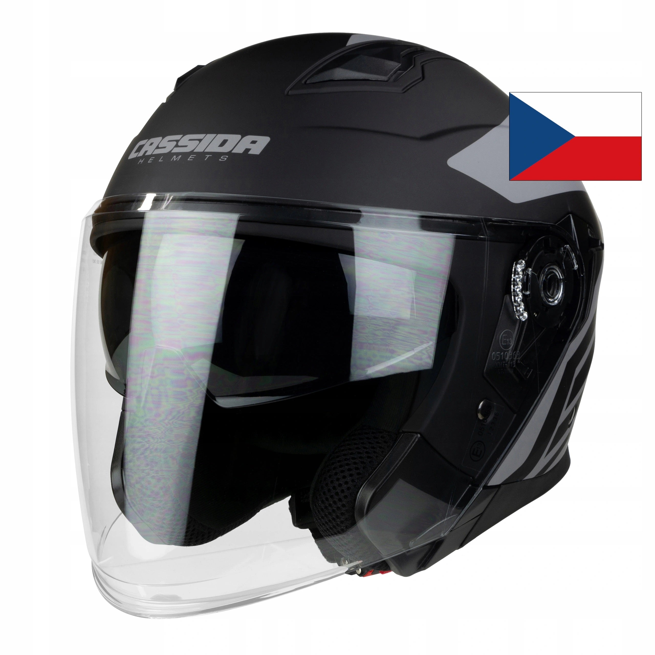 OPEN HELMET CHOPER SCOOTER LARGE GLASS CASSIDA XL