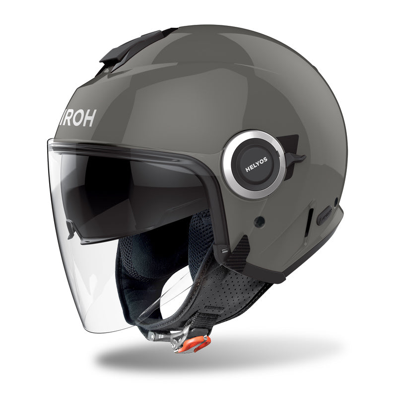 OPEN HELMET JET AIROH HELIOS Dark Grey Gloss ROZ L