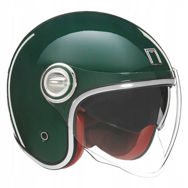 OPEN HELMET JET NOX NP106 HERITAGE SOLID GREEN M