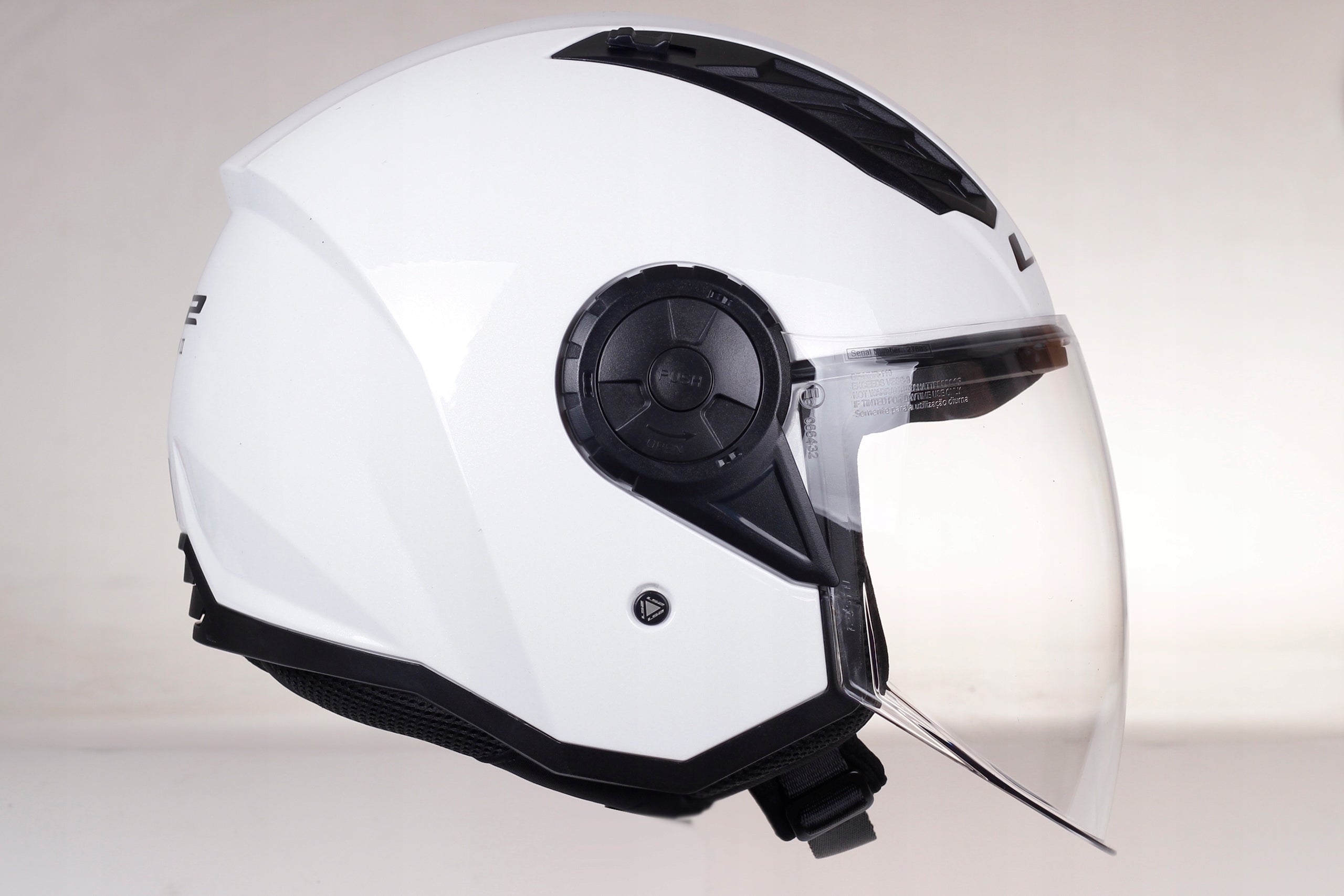 OPEN HELMET LS2 OF616 AIRFLOW II WHITE JET ECE 22.06 for motor scooter Packaging status original