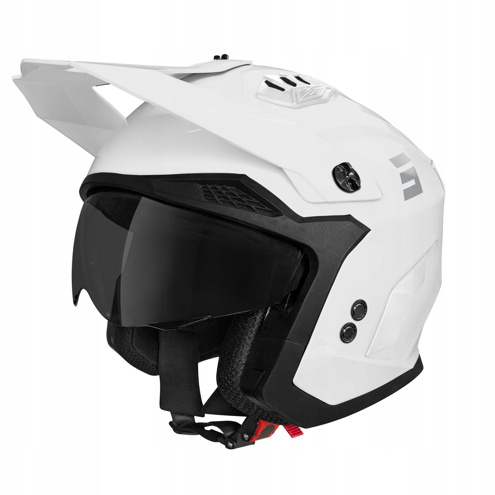 OPEN HELMET TRIAL SHOT DROP WHITE GLOSSY WHITE GLOSS Size S