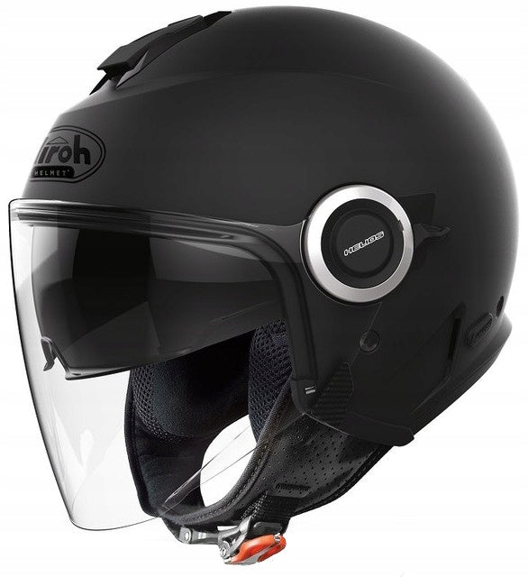 OPEN HELMET WITH BLEND AIROH HELIOS BLACK MATT r. M FREE PACK Manufacturer's catalog number HE_11_M
