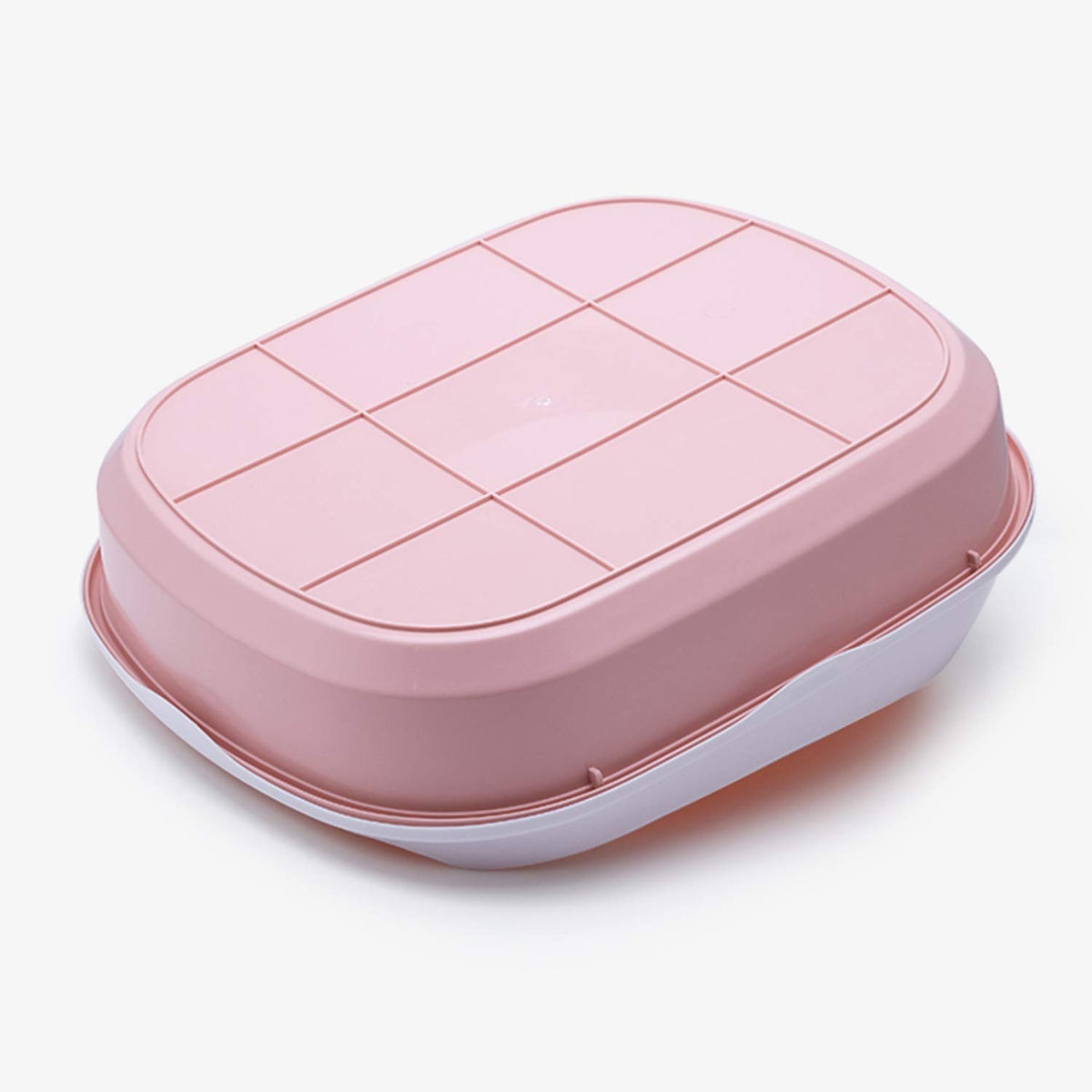 OPEN LITTER BOX FOR CAT LITTER PINK + SPATULA Manufacturer code 0053-1-ROZ