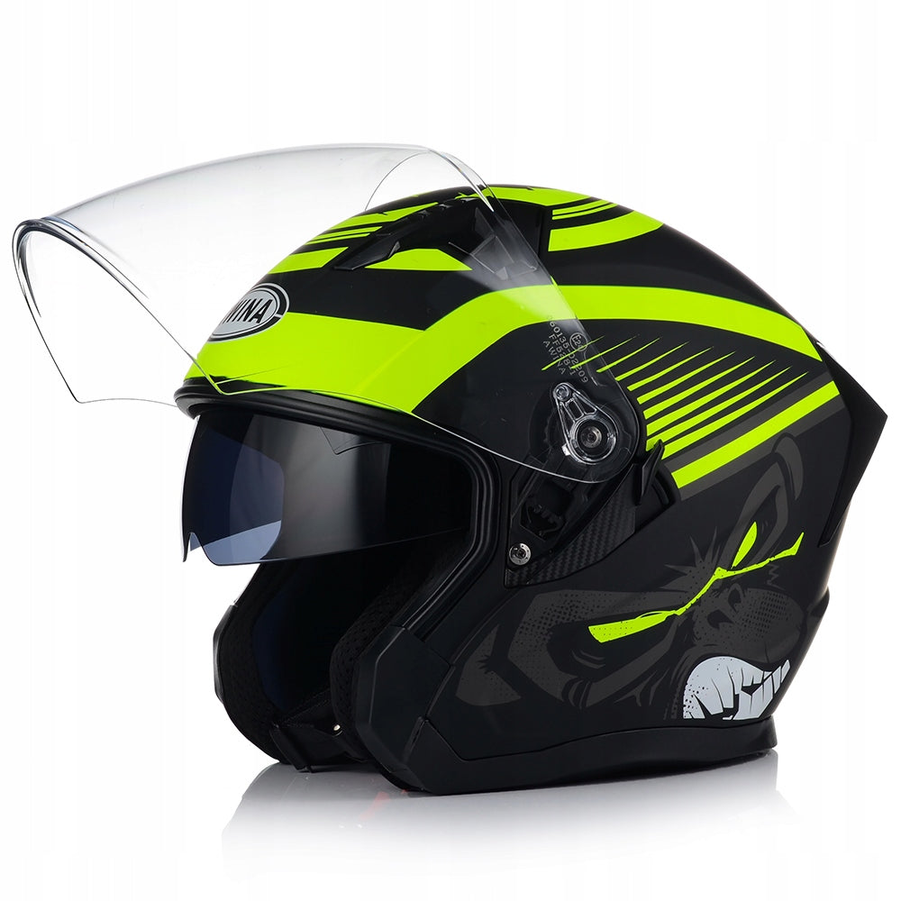 OPEN MOTORCYCLE HELMET AWINA JK528 FLUO MATT SCOOTER CHOPPER + BLEND Manufacturer Awina