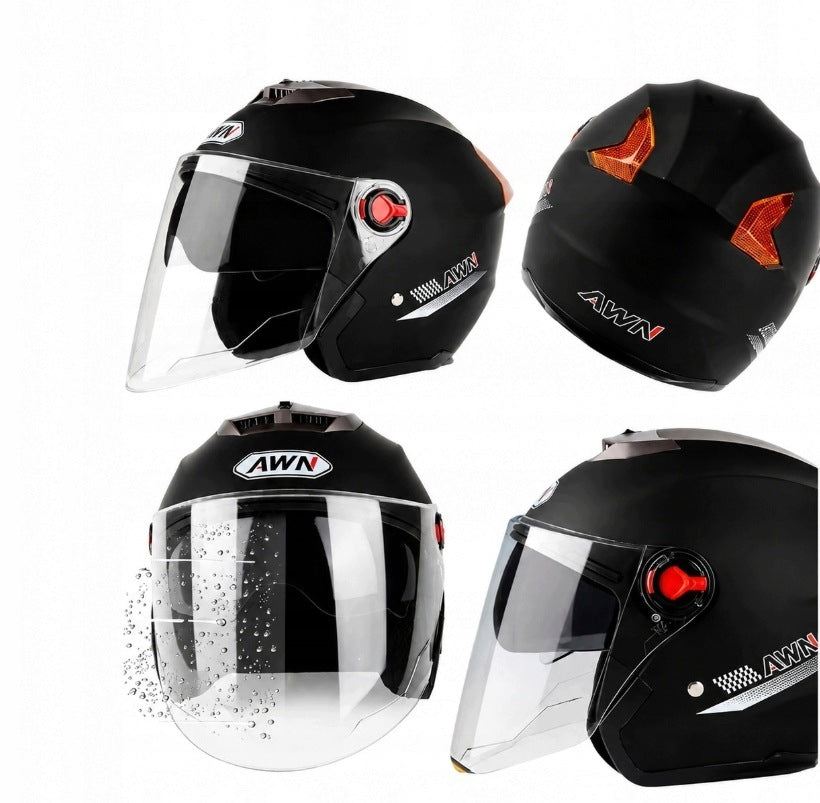 OPEN MOTORCYCLE HELMET FOR SCOOTER MOTOR CHOPPER VISOR BLENDA COLORS