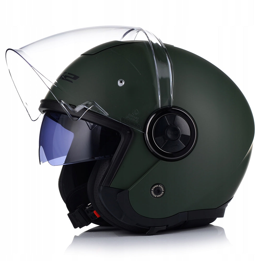OPEN MOTORCYCLE HELMET LS2 OF620 CLASSY II MILITARY MATT 22.06 + BLEND Manufacturer's catalog number AK3662010624