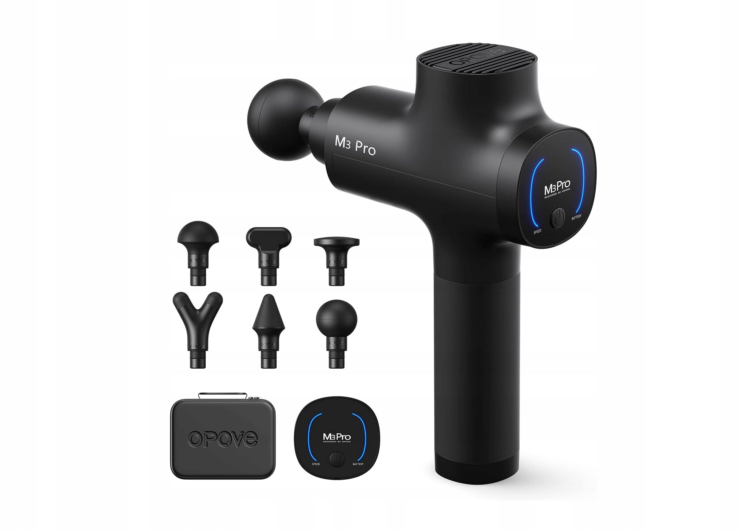 OPOVE M3 Pro 2 LED Massage Gun 2500U/min 5 Speeds 2600mAh R18