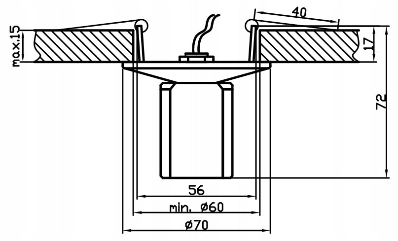 Candellux Einbauleuchte SK-17 