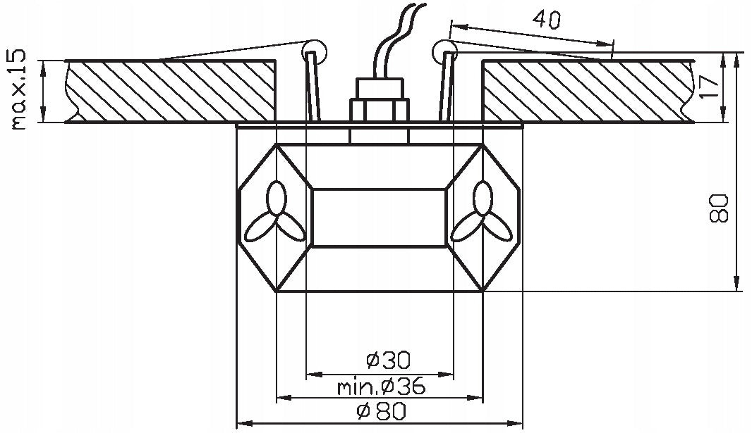 Candellux Einbauleuchte SK-49 