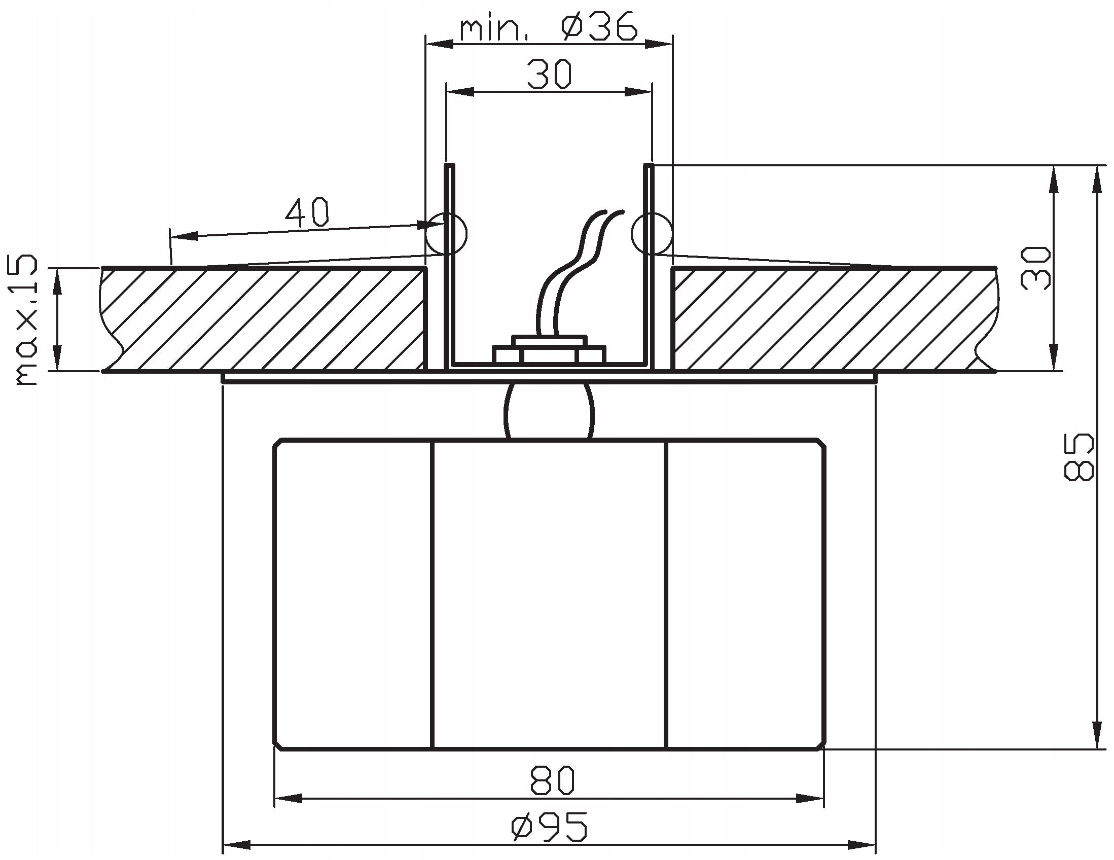 Candellux Einbauleuchte SK-21 