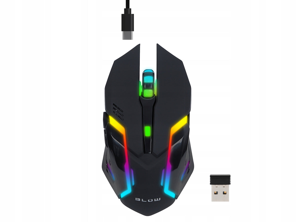OPTICAL MOUSE WIRELESS GAMING MOUSE SENSOR PC USB 2,4G LED RGB Manufacturer code 84-063#
