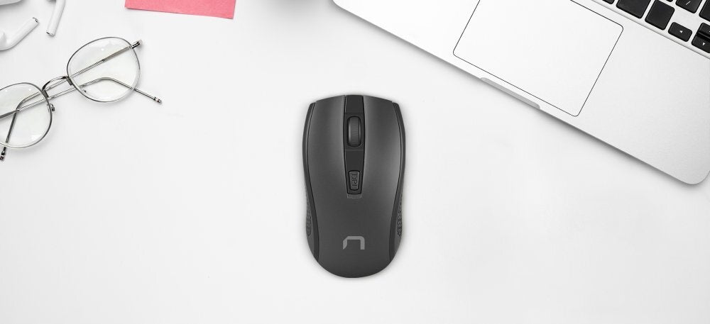 OPTICAL MOUSE WIRELESS NATEC 1600 DPI BLACK UNIVERSAL x2 Manufacturer Natec