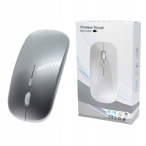 OPTICAL MOUSE WIRELESS TRUSTY 4D SLIMFIT SILVER HQ