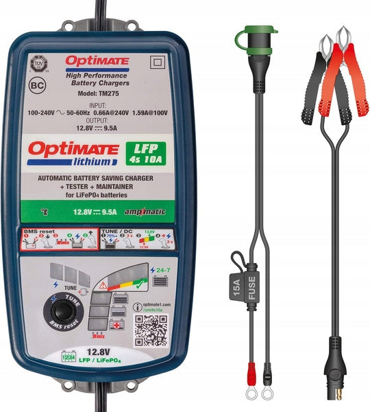 OPTIMATE BATTERY CHARGER OPTIMATE LITHIUM 4S 12.8V / 13.2V, 10A, Brand OptiMate