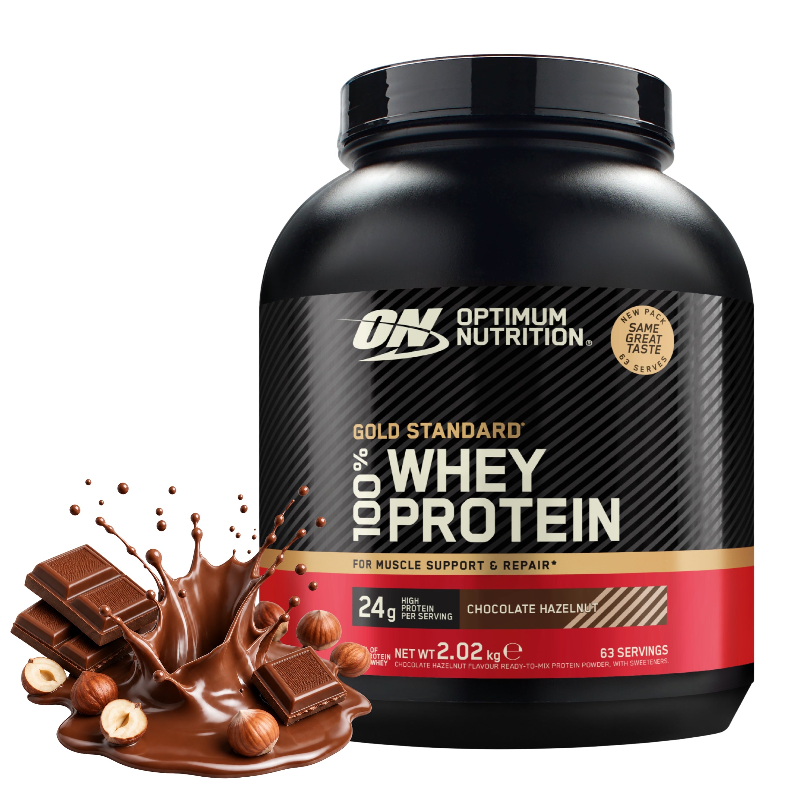 OPTIMUM NUTRITION Gold Standard Whey 2020g Protein Walnut WPC WPI 63p