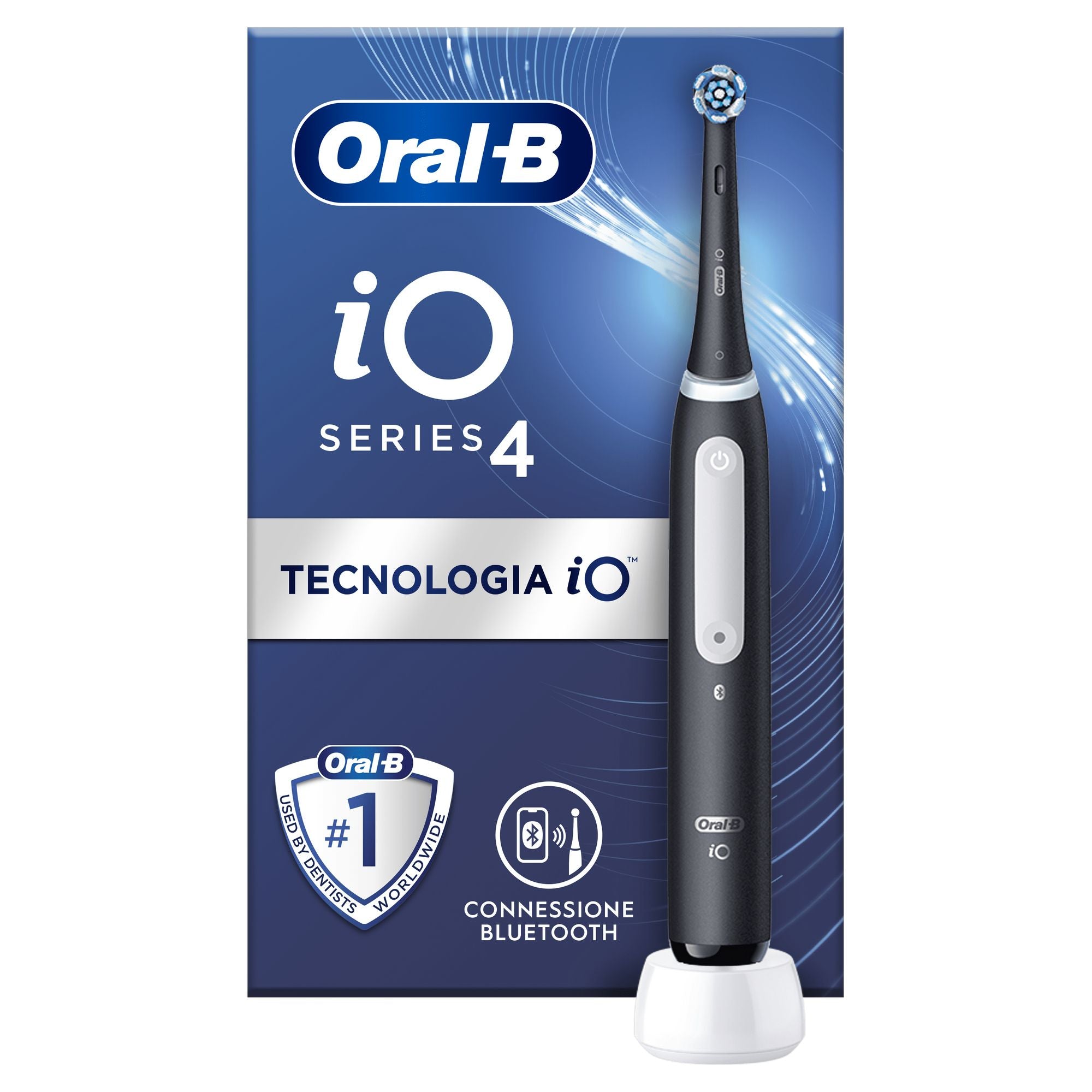 ORAL-B IO SERIES 4 MATT BLACK MAGNETIC TOOTHBRUSH WITH CASE Brand Oral-B