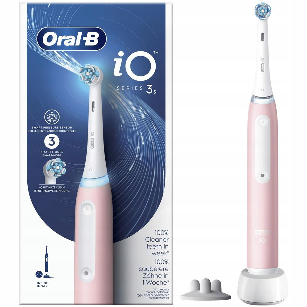 ORAL B - IO3S BLUSH PINK ELECTRIC TOOTHBRUSH Packaging status original