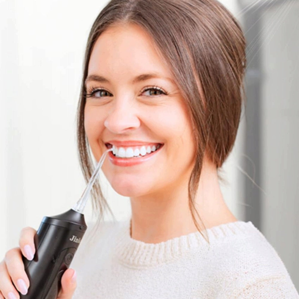 ORAL IRRIGATOR 9 MODES 30-120 PSI TANK 350ML 4TIPS BLACK Brand no brand