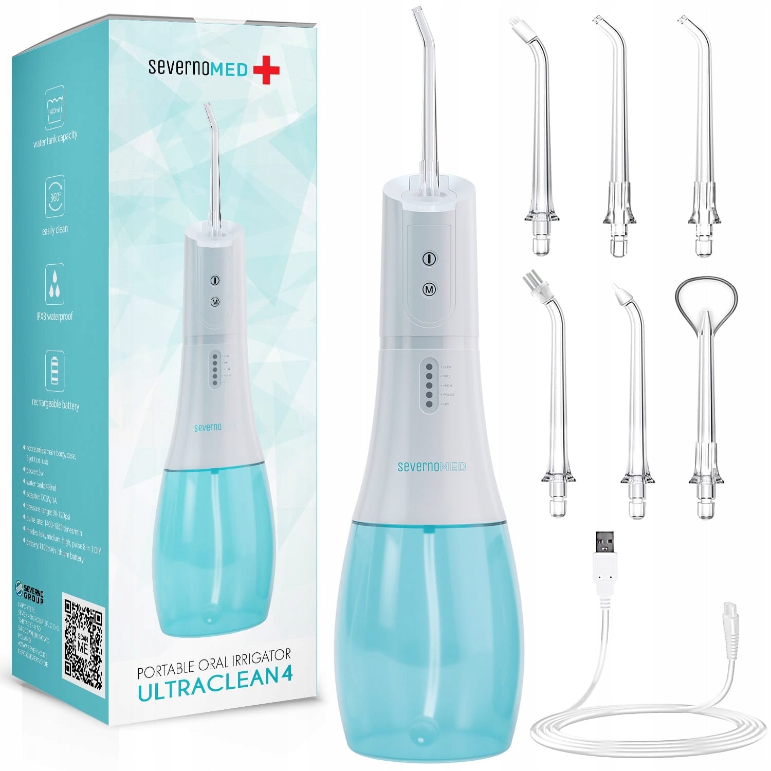 ORAL IRRIGATOR WIRELESS DENTAL 5 MODES + CASE