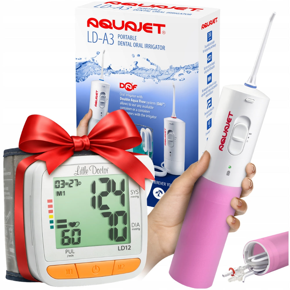 ORAL TOOTH IRRIGATOR PORTABLE PULSED TRIPS + BLOOD PRESSURE MONITOR