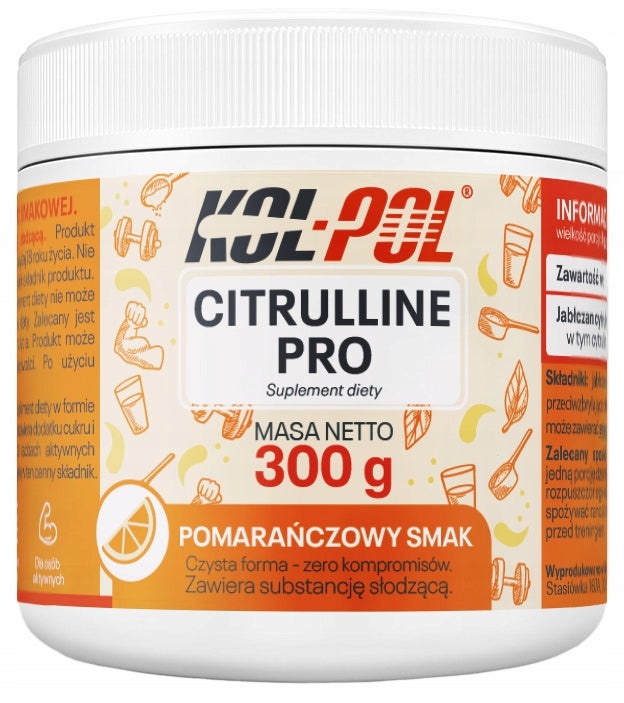 ORANGE CITRULLINE 300g Citrulline Malate Citrulline Pro+ Kol-Pol