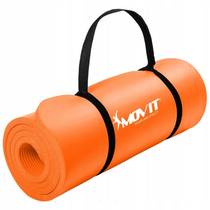 ORANGE FOAM MAT 190x60x1,5cm FOR EXERCISE / FITNESS