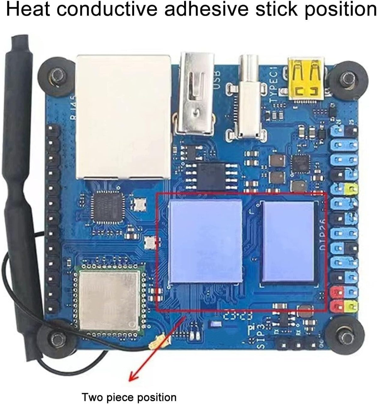 ORANGE PI ZERO 3 ALUMINIUM HOUSING WITH COOLING RADIATOR Manufacturer code OBUDOWA ORANGE PI ZERO 3 RADIATOR CHŁODZ